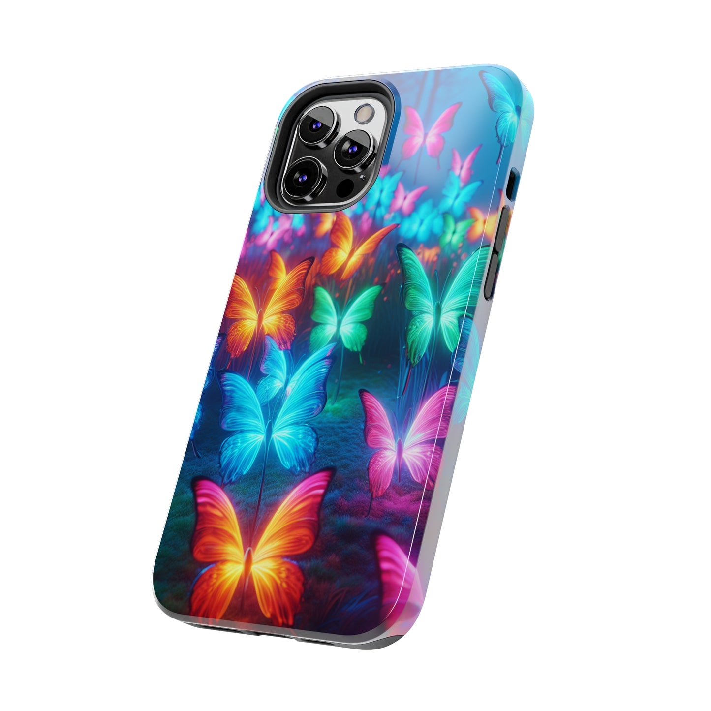 Neon Whispers. NEON Butterflies Tough Phone Case