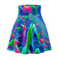 'Neon Fantasia' -NEON Unicorns Woman' Skater Skirt