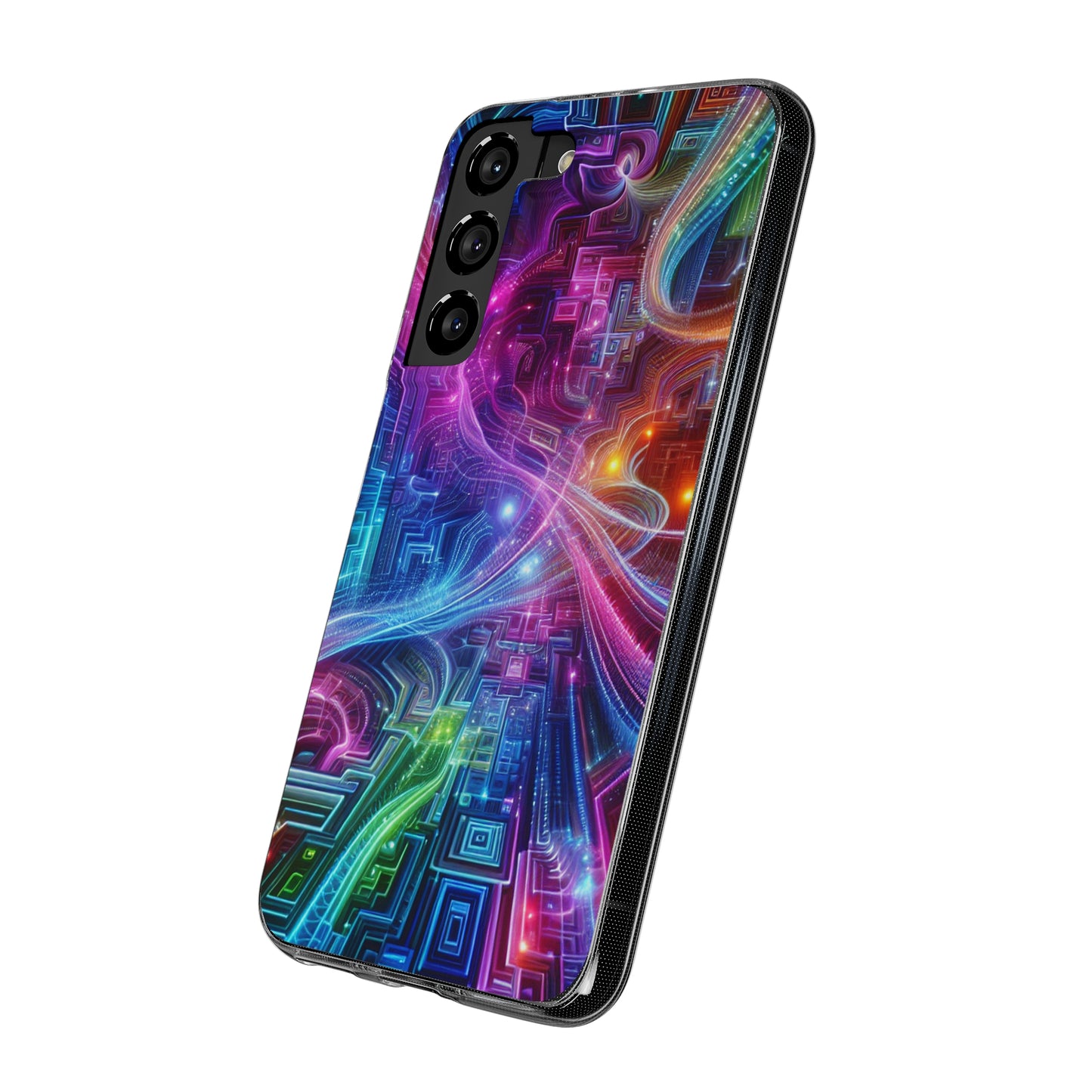 "Infinite Bright Vibes" Infinity Patterns Art Polycarbonate Phone Case