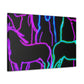 Vibrant Neon Unicornscape. NEON Unicorns Art Canvas