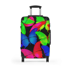 Neon Mosaic Butterflies. - Neon Butterflies  Suitcase