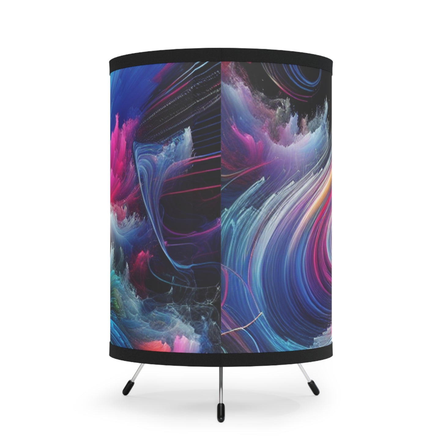 Giovanni Raffaello - Trippy Infity Patterns Art Tripod Lamp