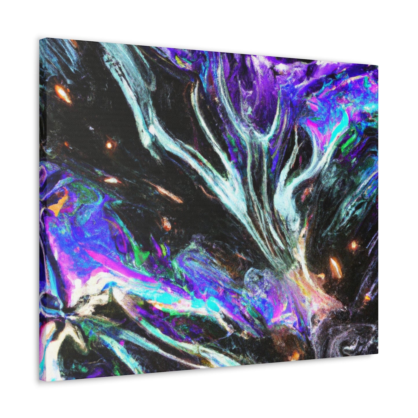 Interdimensional Fantasia. Trippy Infinity Patterns Art Canvas
