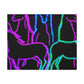 Vibrant Neon Unicornscape. NEON Unicorns Art Canvas