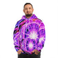 "Vibrant Trippy Eternal Glo" -Trippy Infinity Patterns AOP Hoodie