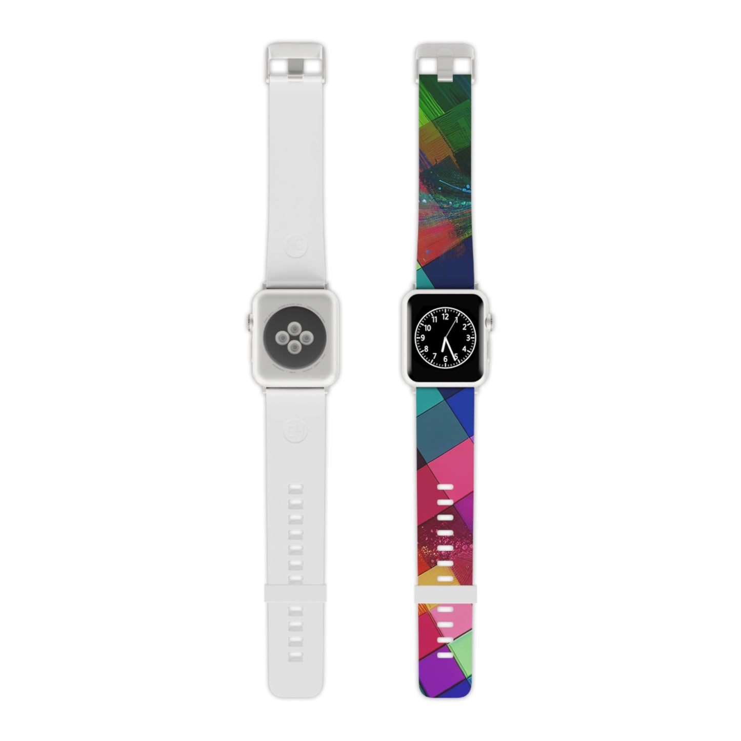 "Neon Technospark Reflection" - Trippy Infinity Patterns Iwatch Band