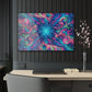 Infinite Tilted Prismatic Neon Transcendence. Trippy infity Pattern 1/4" Glossy Acrylic Art