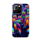 Neon Nocturne. NEON Owls Tough Phone Case