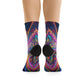 TDB Vibrant Trippy Infinity Aeon. Trippy Recycled Poly Socks