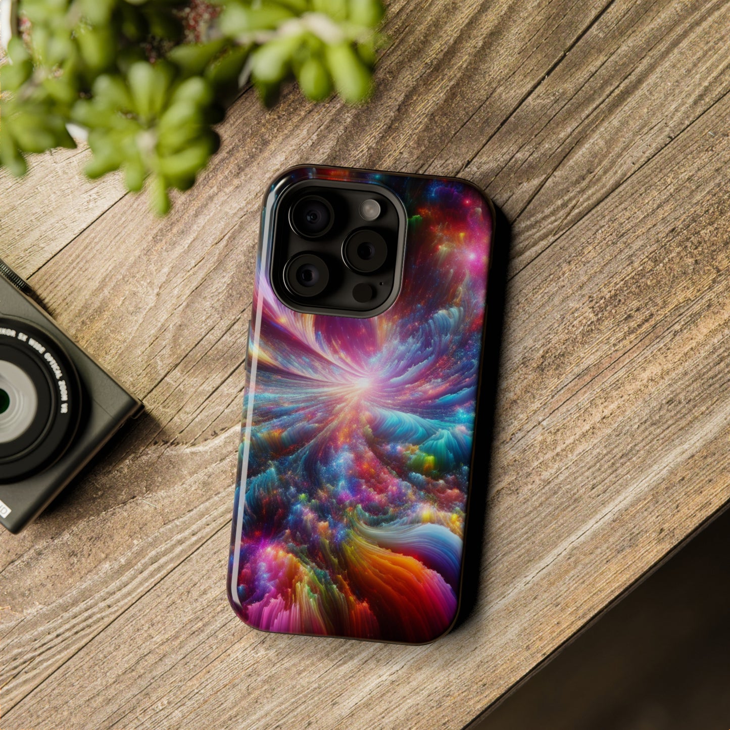Neon Infinity Chromadrift. Neon Trippy Infinity Patterns Premium Art Magsafe Magnet Tough IPhone 13 14 15 Pro Plus Max and Mini in Matte and Glossy Phone cases