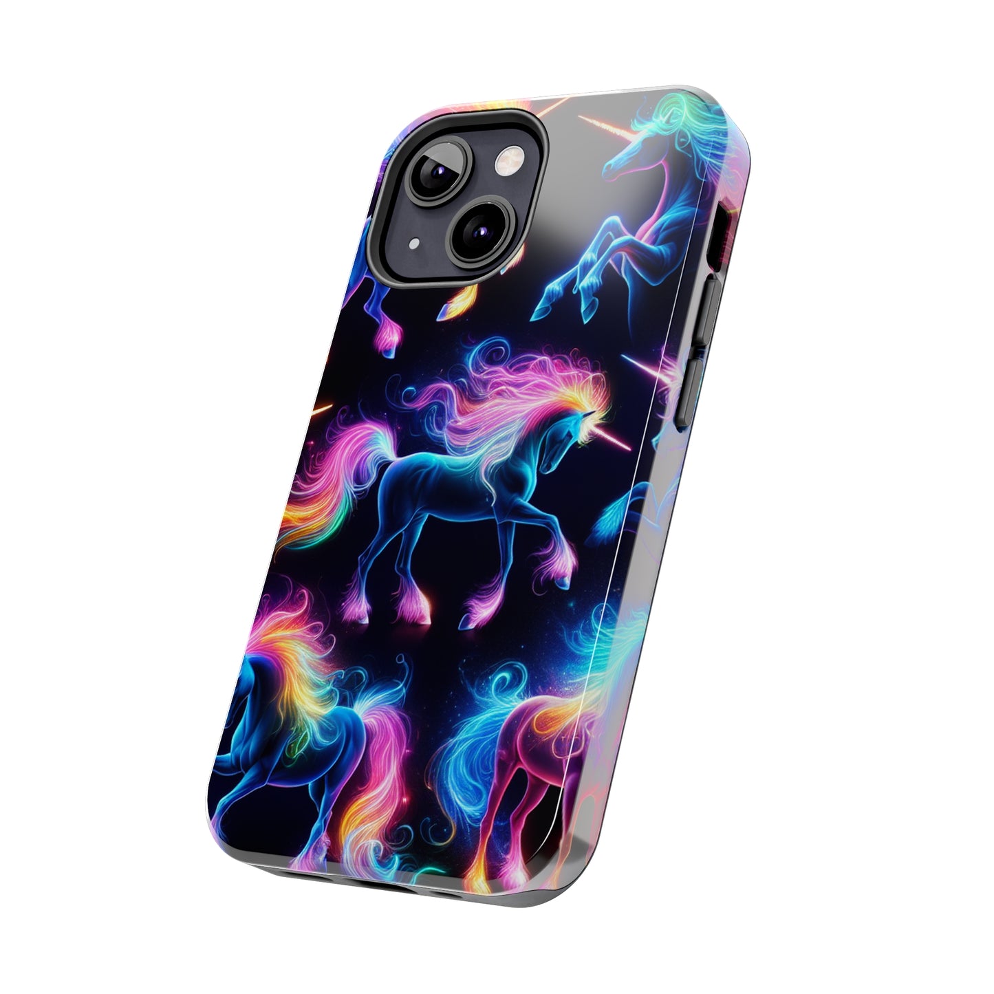 'Neon Mirage of Unicorns' NEON Unicorns Tough Phone Case