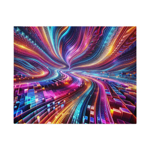 NeonInfinityVibe. - Neon Trippy Infinity Patterns Puzzle 30, 110, 252, and 1000 Pieces