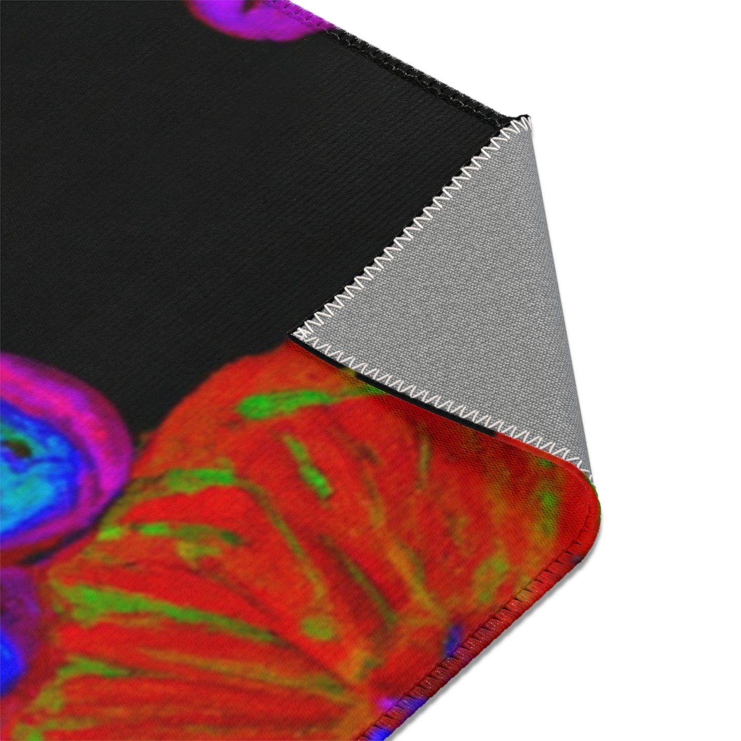 Neon Splendour. Butterflies & Mushrooms Area Rug