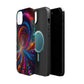 Neon Eternal Infinity Oasis. Neon Trippy Infinity Patterns Premium Art Magsafe Magnet Tough IPhone 13 14 15 Pro Plus Max and Mini in Matte and Glossy Phone cases