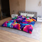 Giovanni da Piacenza - NEON Unicorns Microfiber Duvet Cover