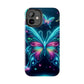 "Neon Butterfly Glo-Rama" NEON Butterflies Tough Phone Case Iphone 6 7 8 9 10 11 12 13 14 SE X XR XS Pro Max Mini Plus