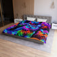 Juan da Vinci - NEON Owls Microfiber Duvet Cover