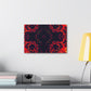 Phantasmal Neon Infinity Groove. Trippy Infinity Patterns Art Canvas