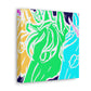Neon Herd-scape NEON Unicorns Art Canvas