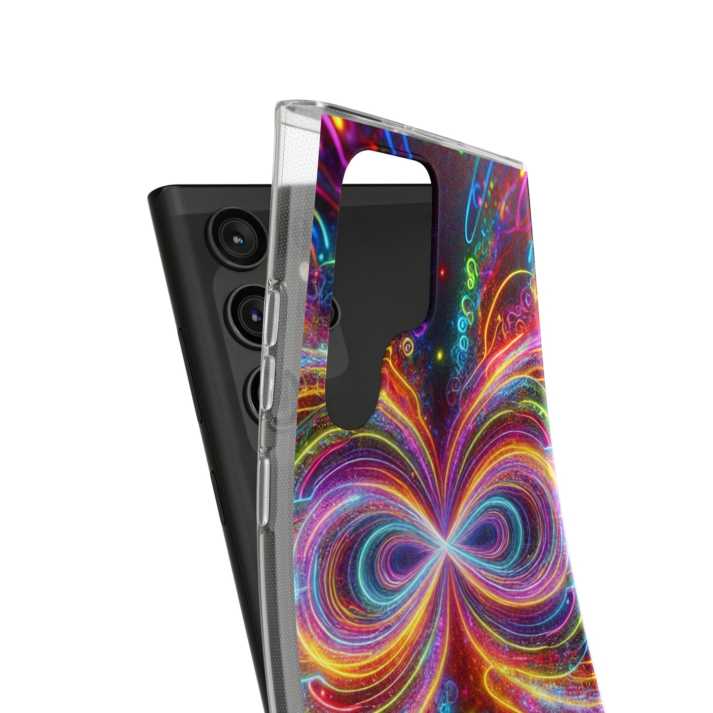 Neon Infinity Vortex Infinity Patterns Art Polycarbonate Phone Case