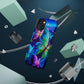 'Serene Spectacle of Neon Butterflies' Neon Butterflies Premium Art Magsafe Magnet Tough IPhone 13 14 15 Pro Plus Max and Mini in Matte and Glossy Phone cases