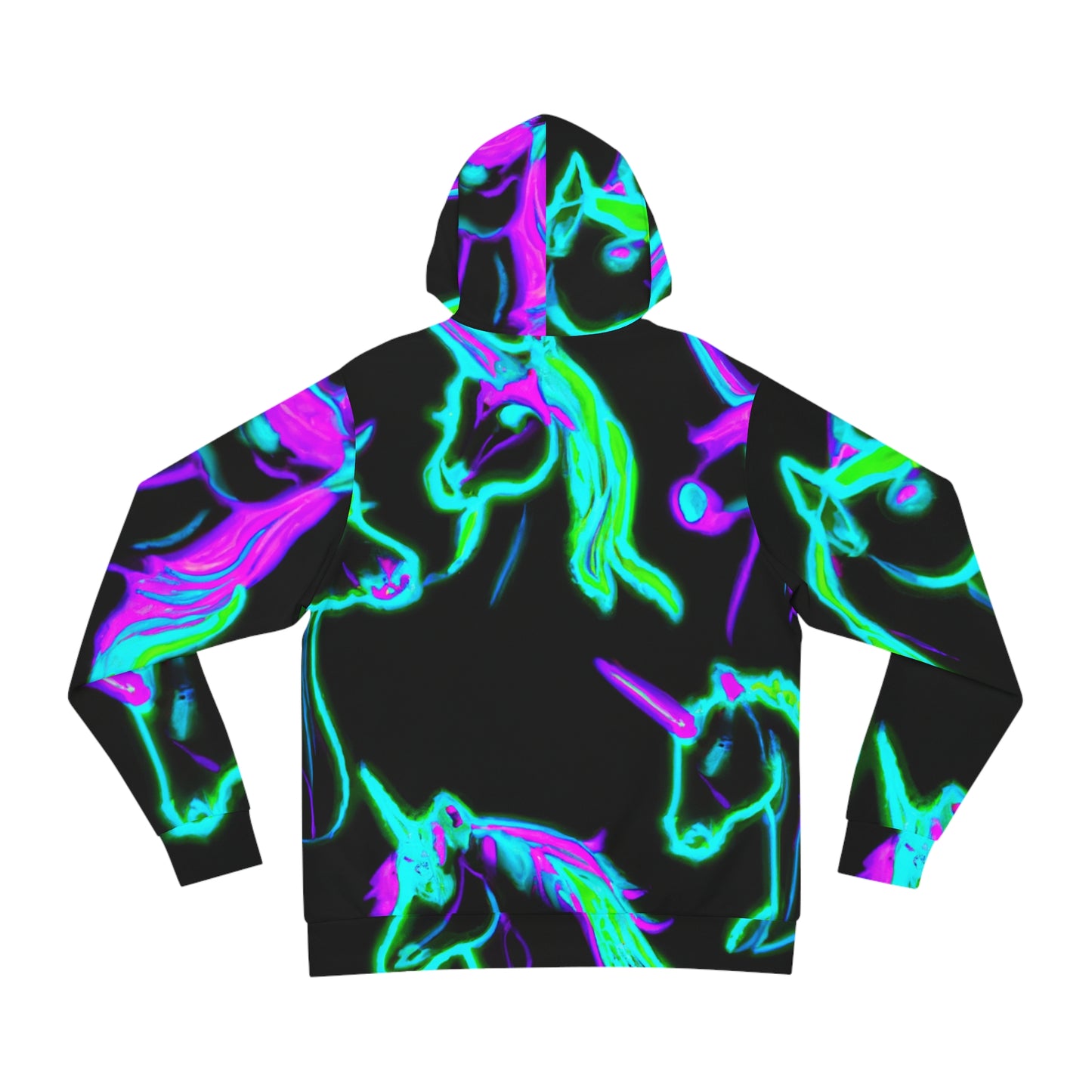 'Neon Unicorn Rainbow Dream.' - Unicorns AOP Hoodie