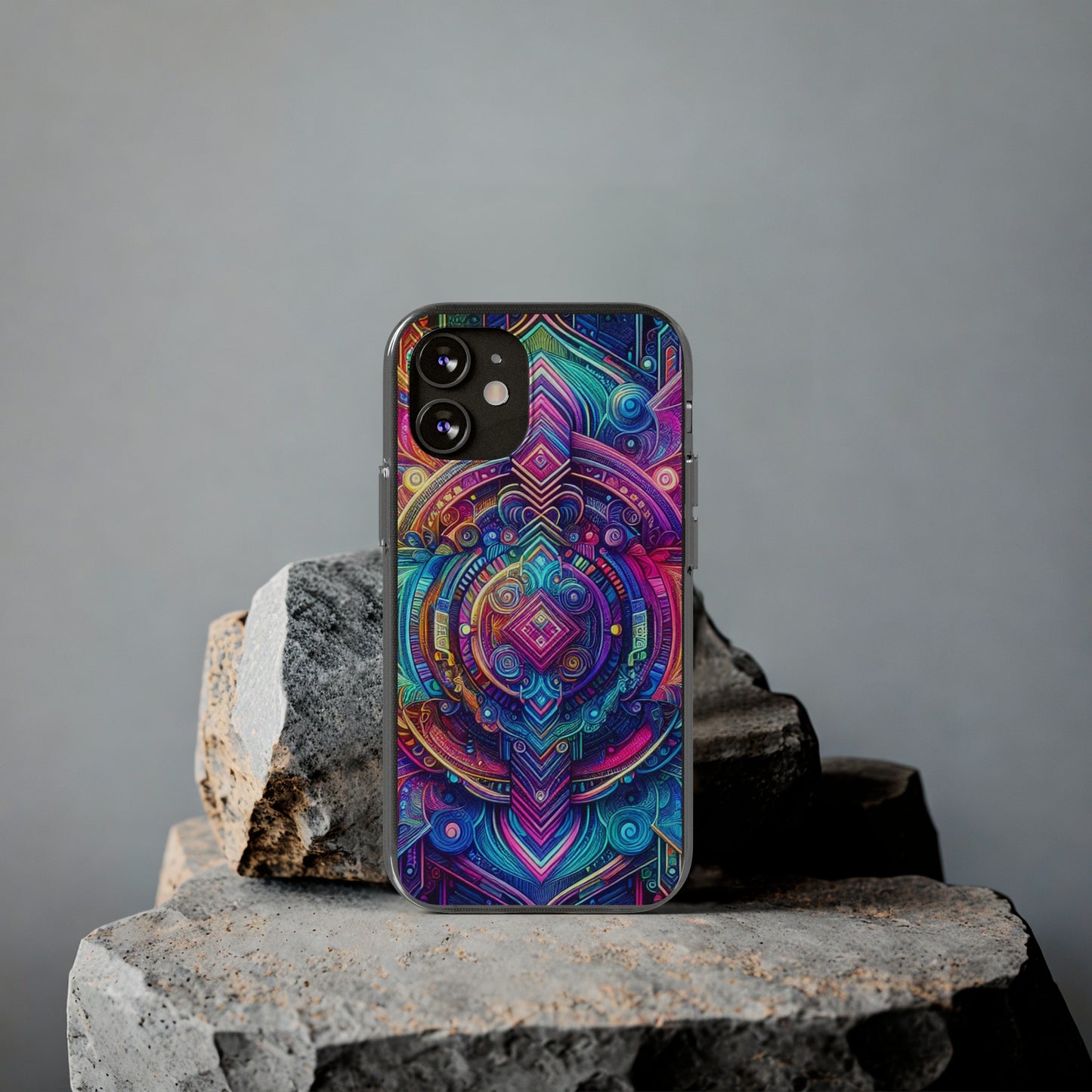 Neon Infinity Vortex Infinity Patterns Art Polycarbonate Phone Case