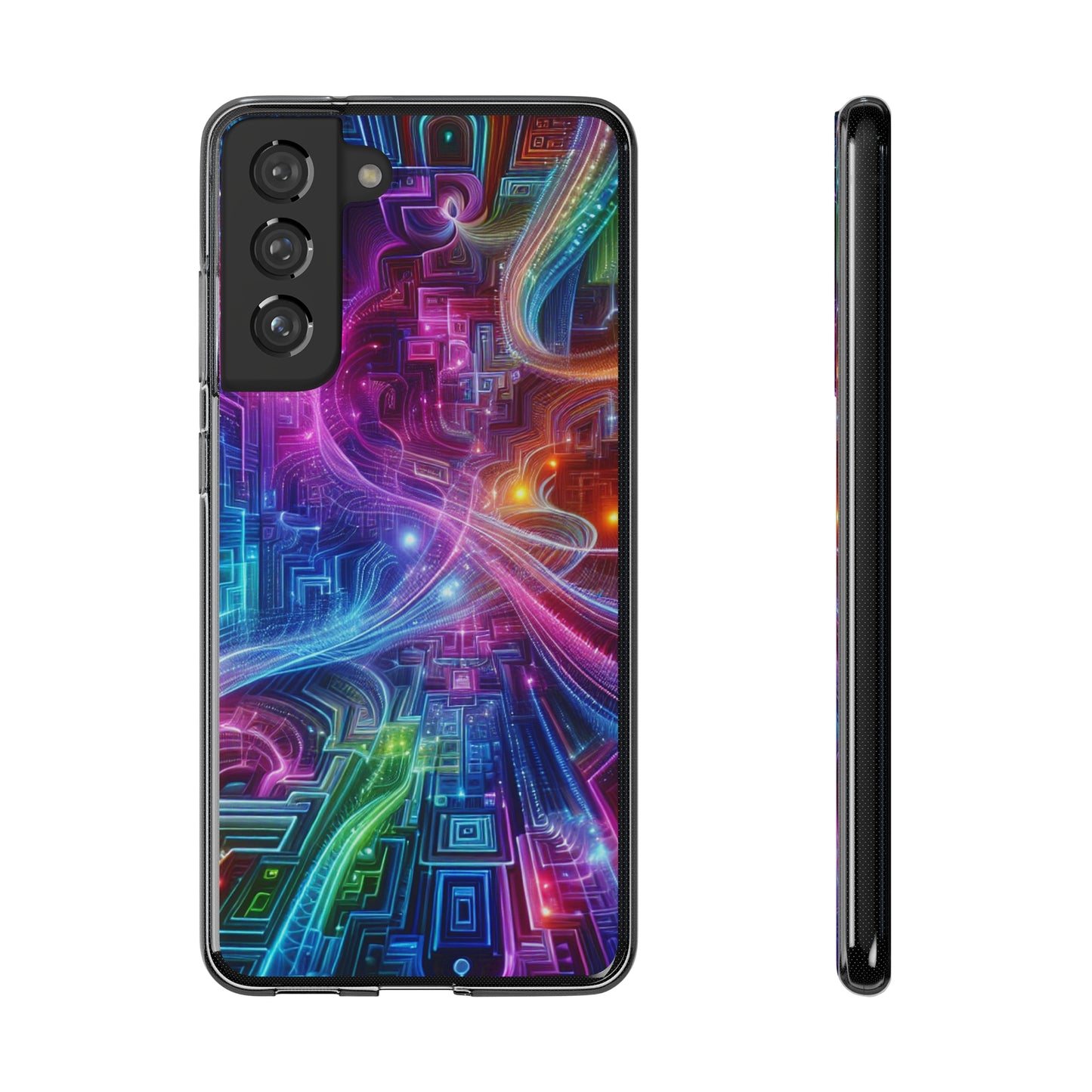"Infinite Bright Vibes" Infinity Patterns Art Polycarbonate Phone Case