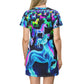 Neon Unicorn Fable. Neon Unicorns Womans T Shirt Dress