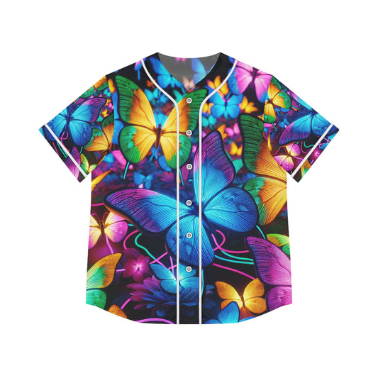 Neon Butterfly Bliss. Neon Butterflies Womans Jersey