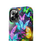 Neon Butterfly Dreamscape. NEON Butterflies Tough Phone Case