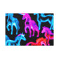 Neon Unicorn Fantasia NEON Unicorns Art Canvas