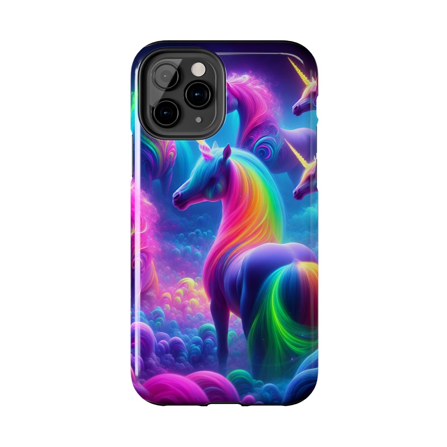 "Dreamworld Enchantment" NEON Unicorns Tough Phone Case