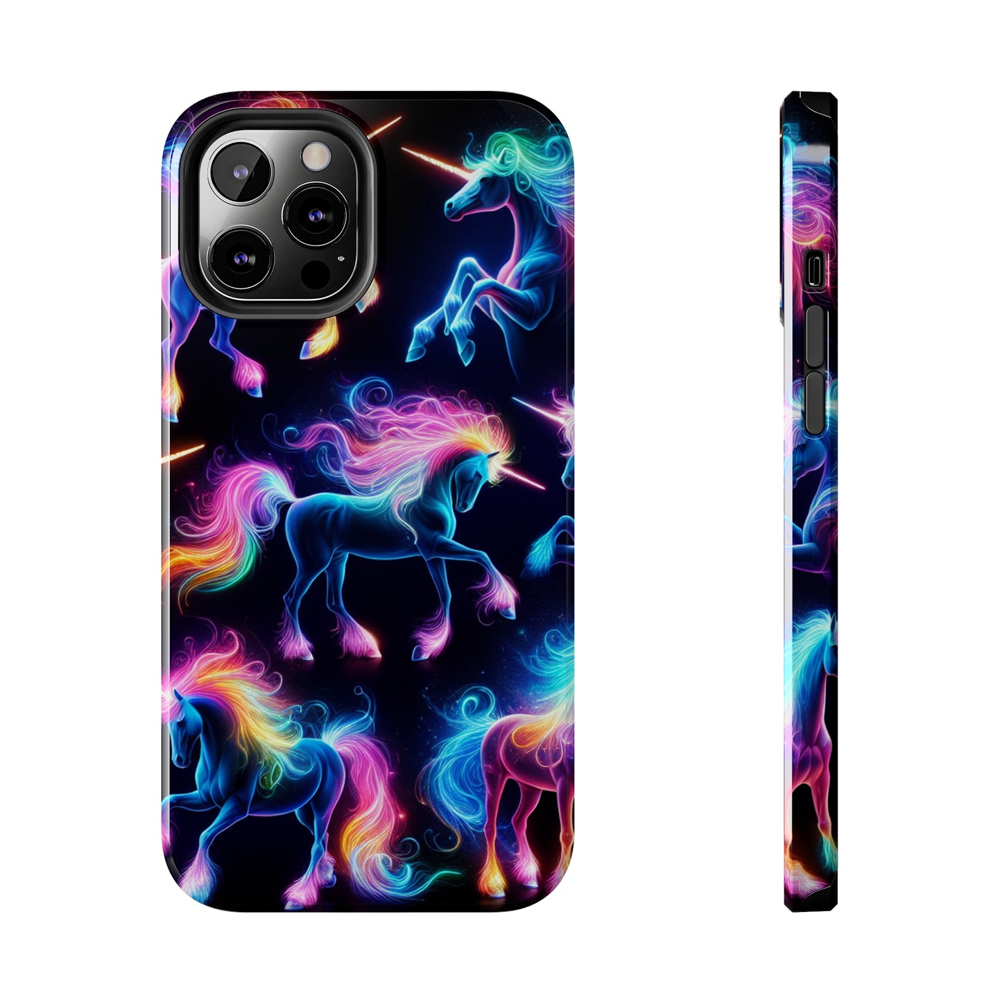 'Neon Mirage of Unicorns' NEON Unicorns Tough Phone Case