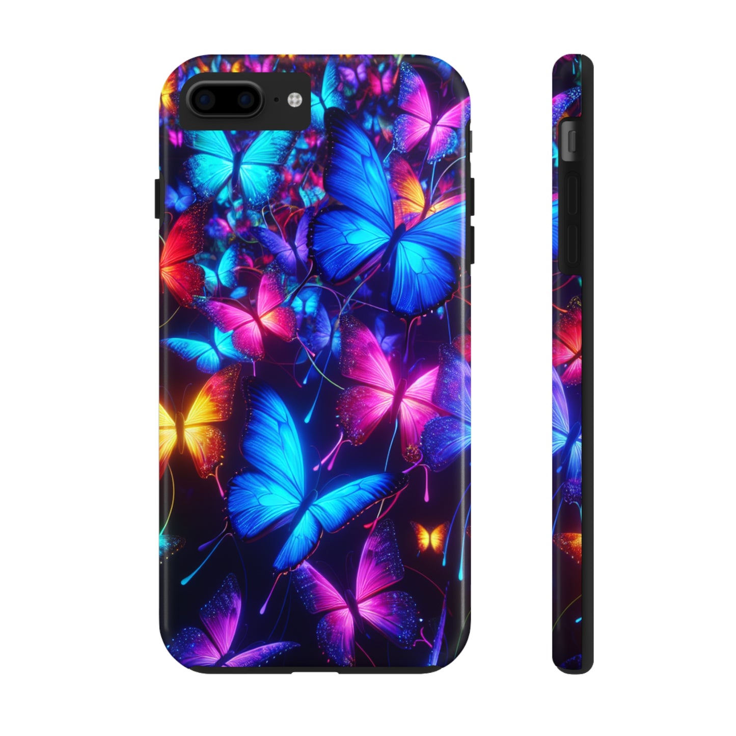 'Metamorphic Brilliance' NEON Butterflies Tough Phone Case