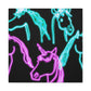 'Neon Unicorn Pod' NEON Unicorns Art Canvas