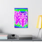 Neon Splendor Unicorns. NEON Unicorns Art Canvas