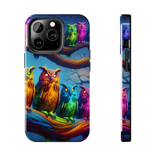 Neon Nocturnal Jazz NEON Owls Tough Phone Case