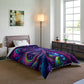 Trancendent Trippin' Neon Infinity Swirls. Trippy Infinity Patterns Comforter Blanket
