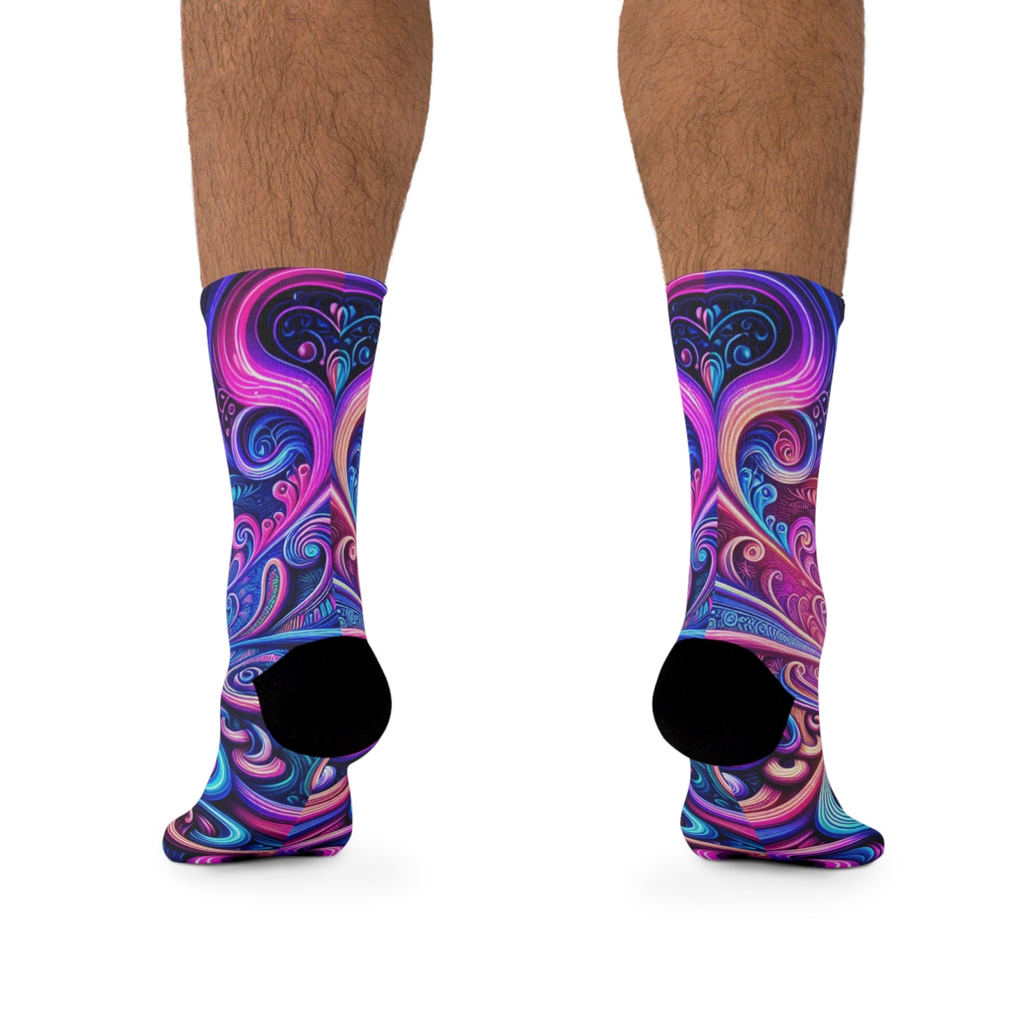 TDB Infinite Huescapes. Trippy Recycled Poly Socks