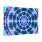 Neon Infinity Visions. Trippy Infinity Patterns Art Canvas