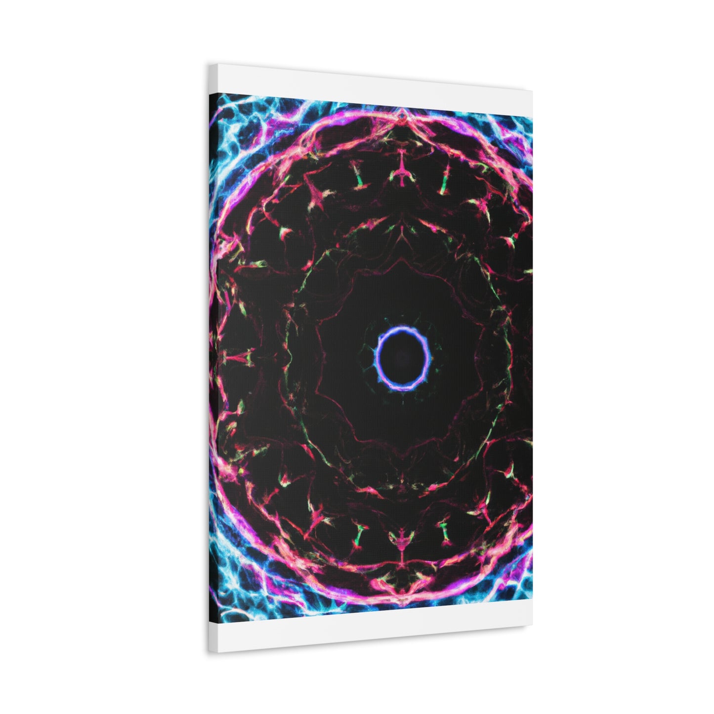 Vortex of Vibrancy Trippy Infinity Patterns Art Canvas