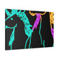 "Neon Splendour of Unicorns" NEON Unicorns Art Canvas