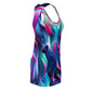 Neon Unicorn Dreamscape. Neon Unicorns Racerback Dress
