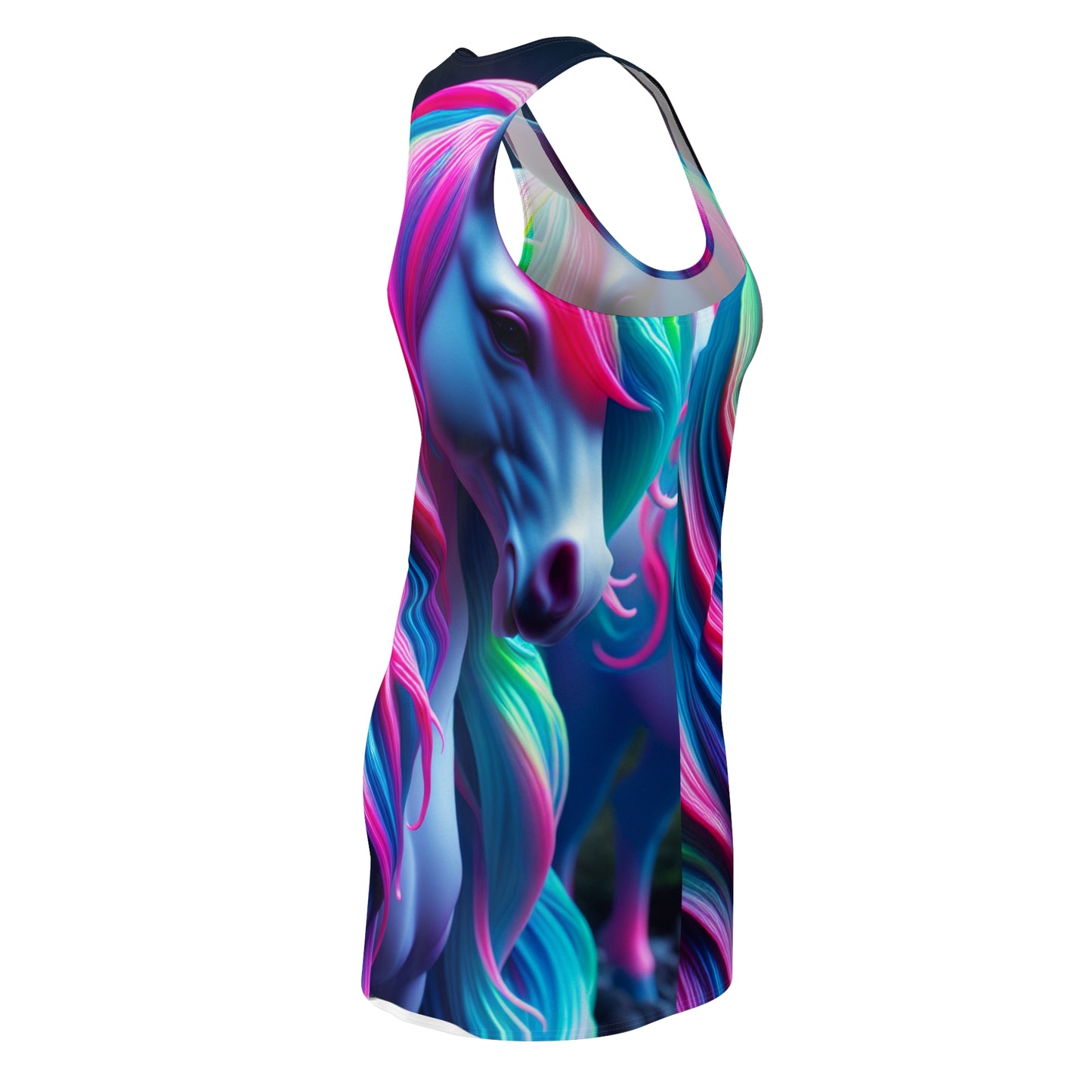 Neon Unicorn Dreamscape. Neon Unicorns Racerback Dress
