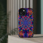 Vibrant Infinity Aurora. Neon Trippy Infinity Patterns Premium Art Magsafe Magnet Tough IPhone 13 14 15 Pro Plus Max and Mini in Matte and Glossy Phone cases