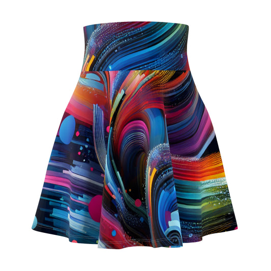 Roberto da Vinci - Trippy Infity Patterns Woman's Skater Skirt