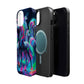 Neon Unicorn Prism. Neon Unicorns Premium Art Magsafe Magnet Tough IPhone 13 14 15 Pro Plus Max and Mini in Matte and Glossy Phone cases