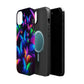 "Vibrant Neon Flutter" Neon Butterflies Premium Art Magsafe Magnet Tough IPhone 13 14 15 Pro Plus Max and Mini in Matte and Glossy Phone cases