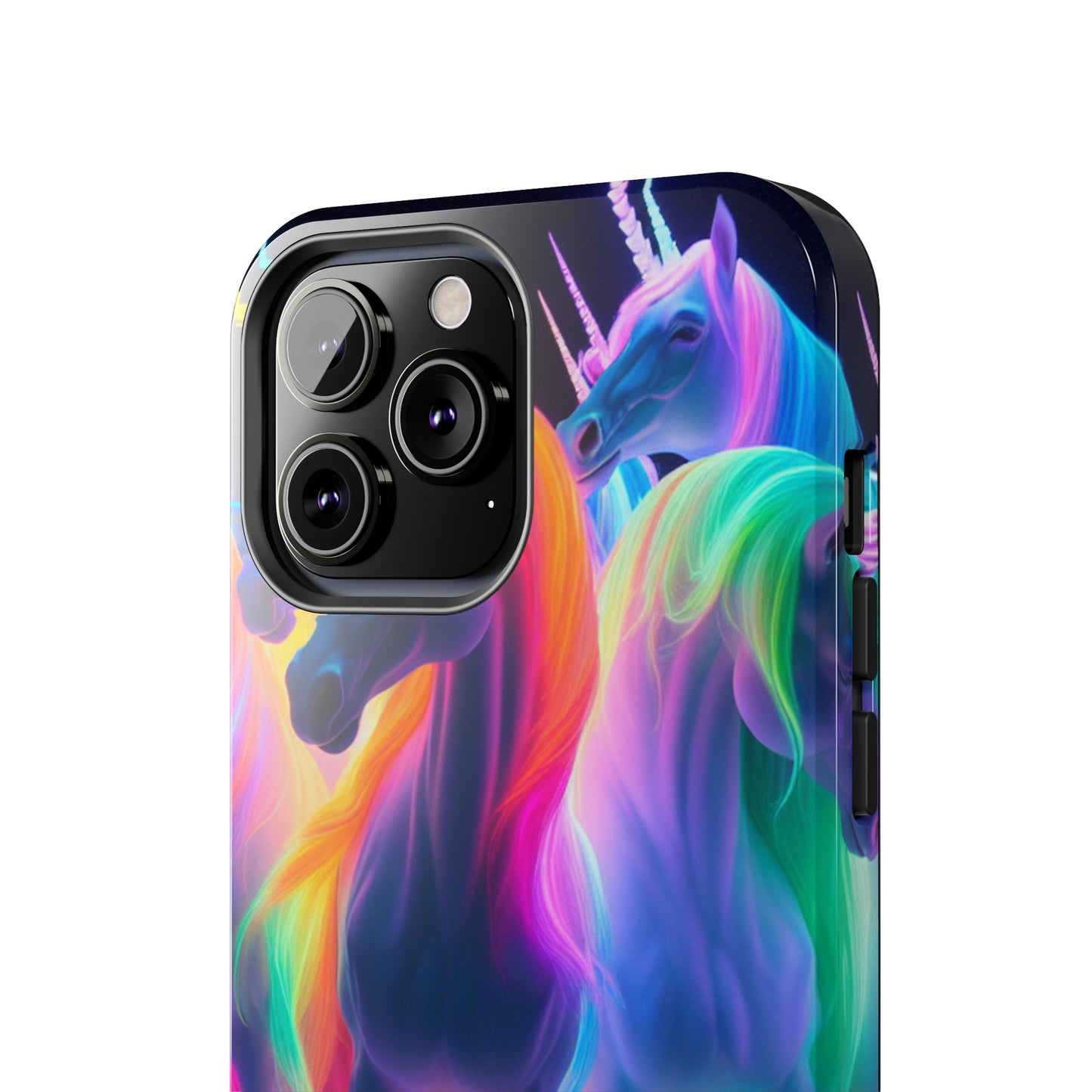 Vividly Rainbow Dreaming NEON Unicorns Tough Phone Case